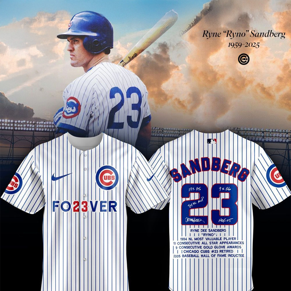 R.i.p Ryne Sandberg Thank You For The Memories Jersey