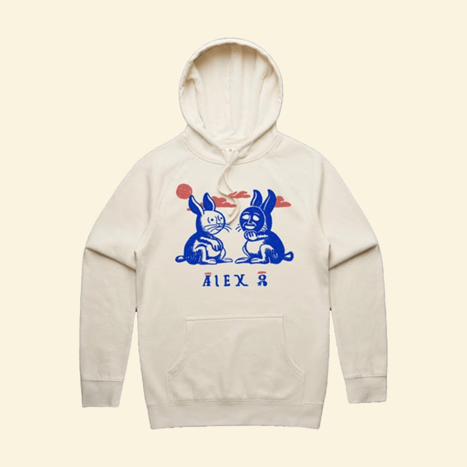 Rabbit Ecru Hoodie Alex G Merch Unique Birthday Gifts For Music Lovers Best Friend Gifts