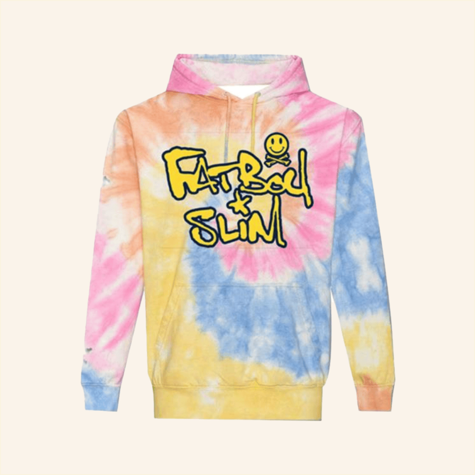 Rainbow Tie Dye Hoodie Fatboy Slim Merch Birthday Gifts For Her Best Friend Gifts