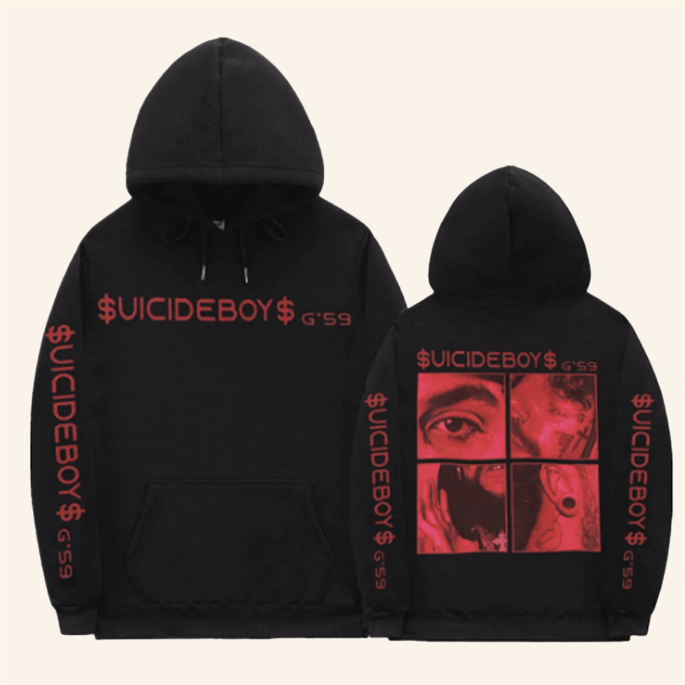 Rapper Graphic Print Suicideboys Hoodie Birthday Gift Ideas Christmas Presents
