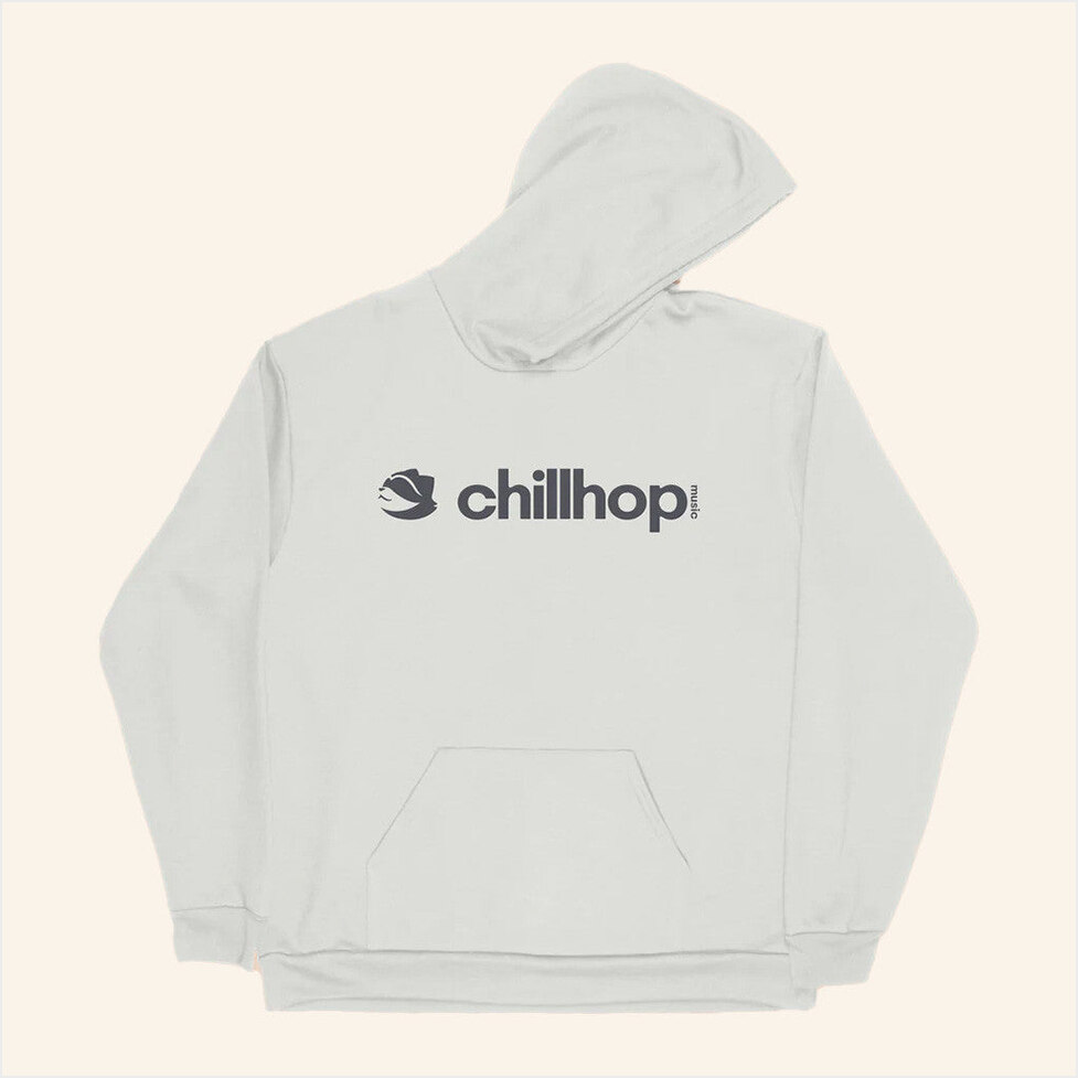 Real Cosy Logo White Hoodie Chillhop Merch Present For Husband BFF Birthday Gifts