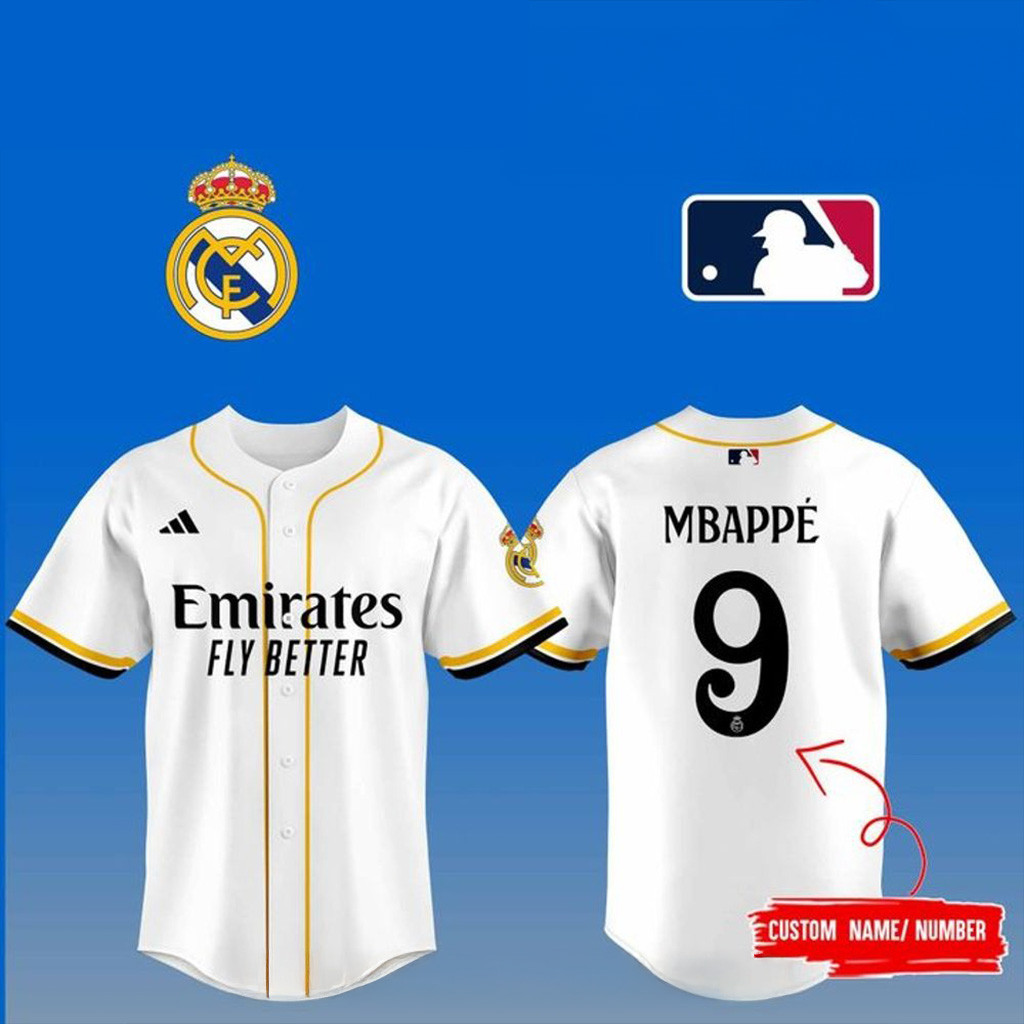 Real Madrid x MLB Club World Cup Baseball Jersey 2025 Gift Ideas For Fans