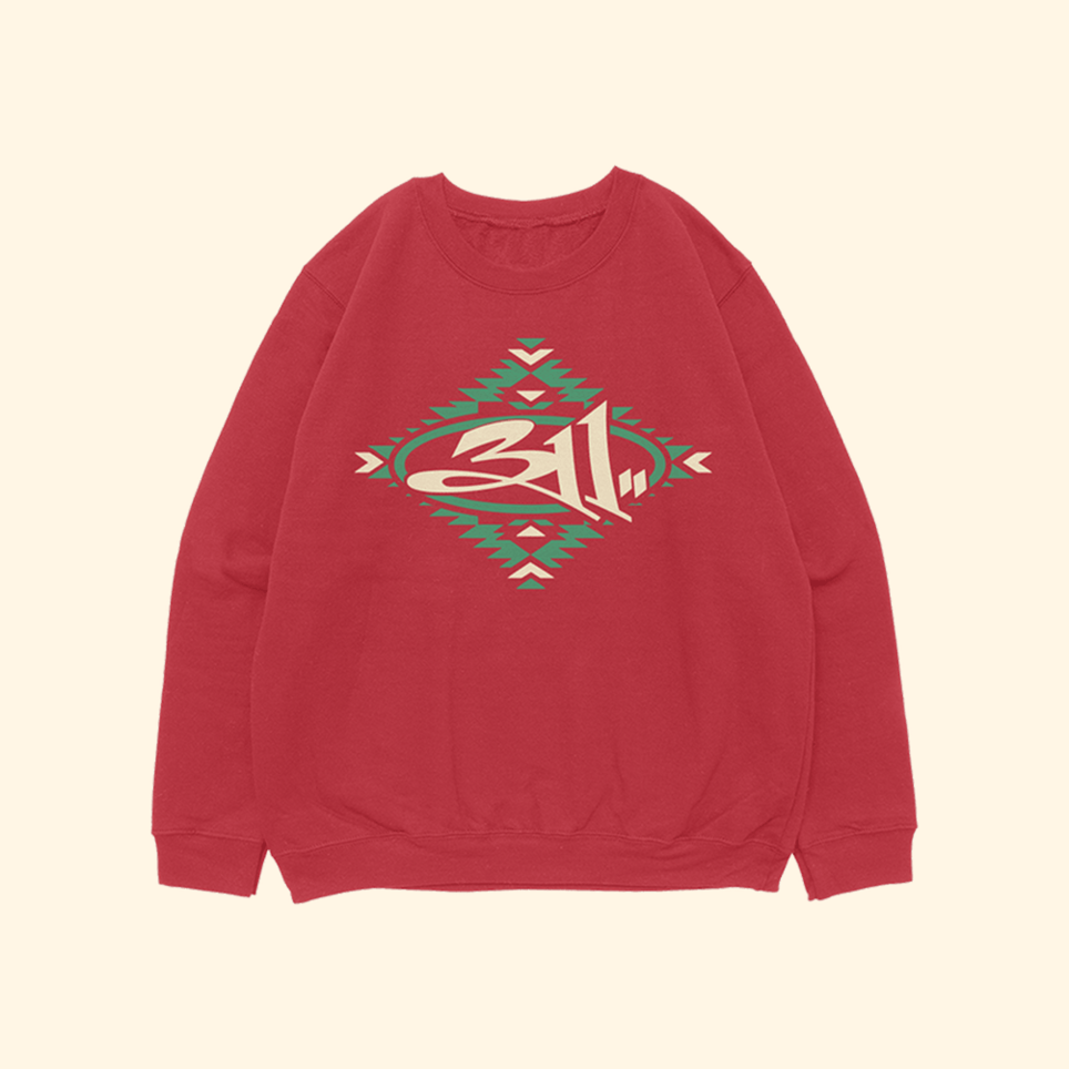 Red 311 Sweatshirt 311 Merch Birthday Gifts For Band Fans Vintage Hoodie Gifts For Men
