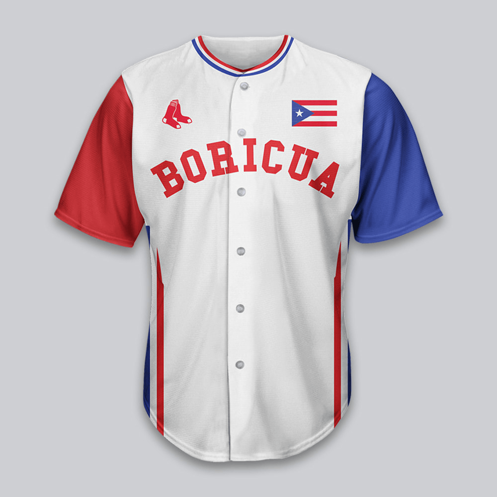 Red Sox Puerto Rican Celebration Jersey 2025 Giveaway Red Sox Merch Baseball Lover Gift Ideas