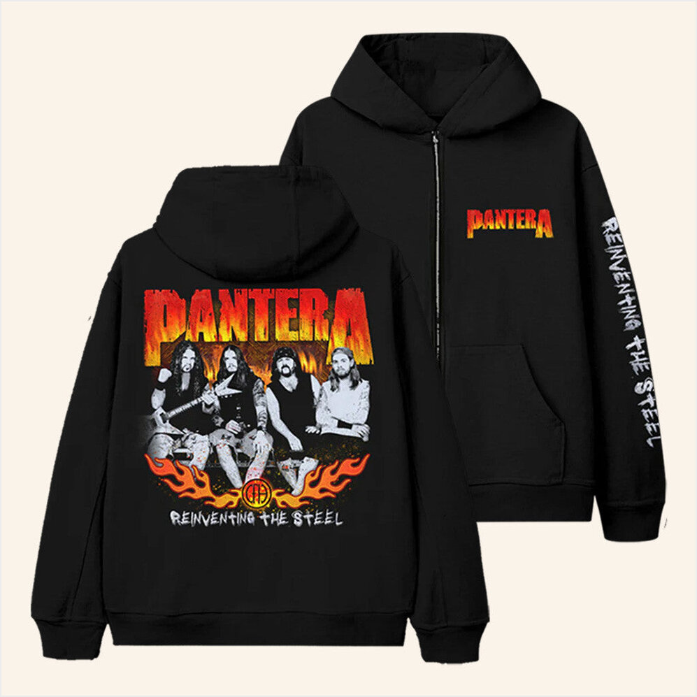Reinventing The Steel Zip Hoodie Pantera Merch Best Birthday Gifts For Husband Gifts For BFF