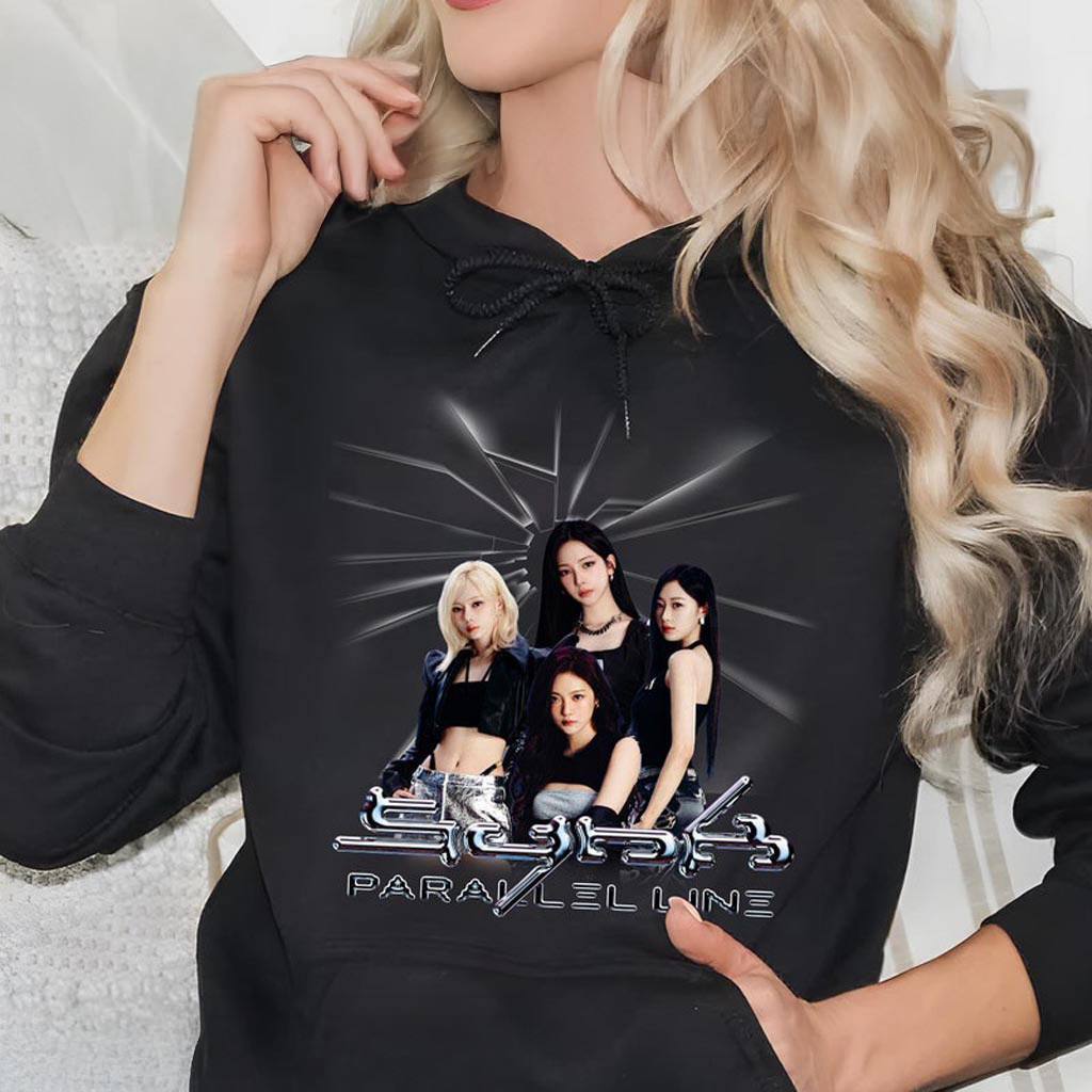 Retro AESPA Synk Parallel Line Tour Hoodie Aespa Live Tour In US Merch Aespa Whiplash