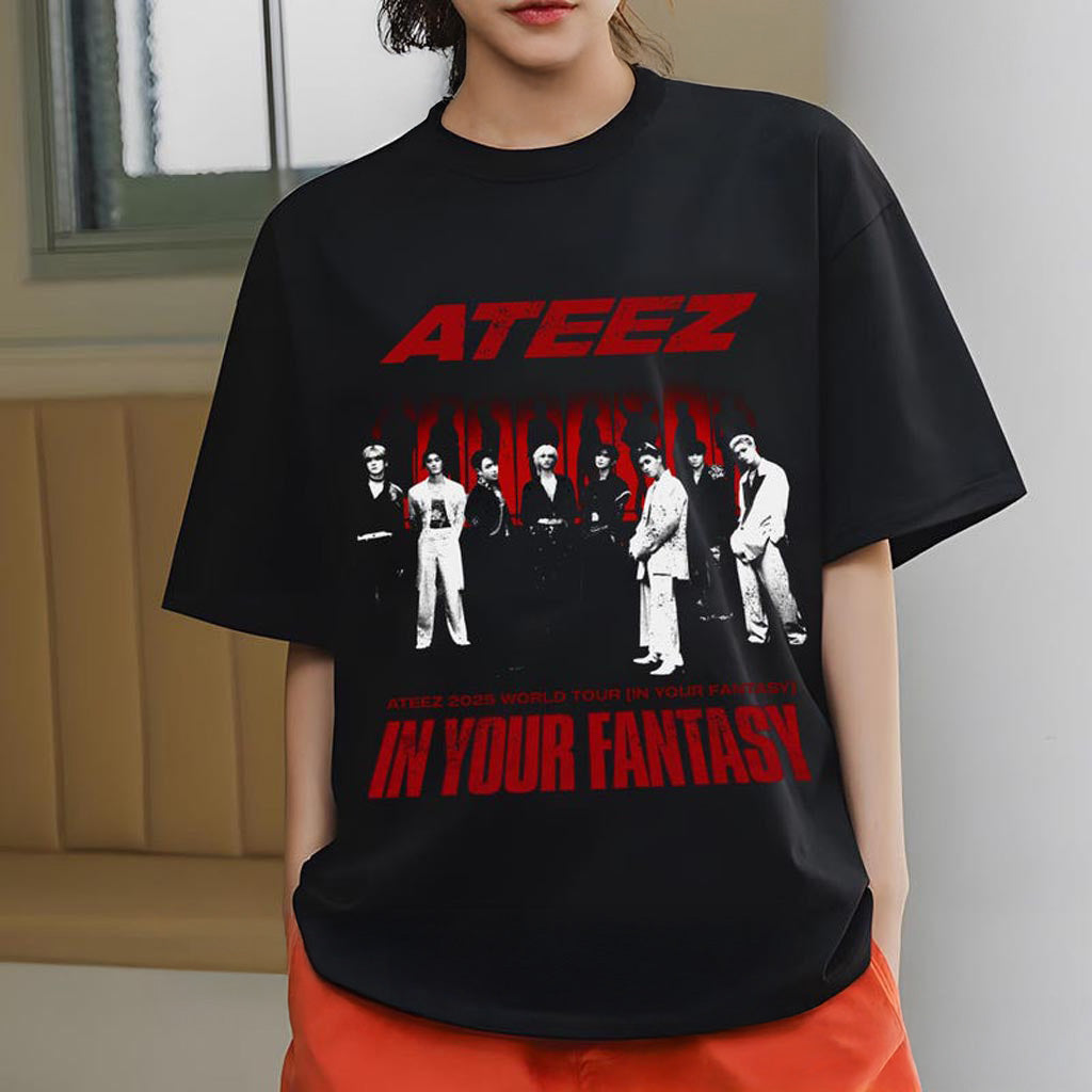 Retro Ateez 2025 World Tour in Your Fantasy Tshirt, ATEEZ Golden Hour Pt2 Shirt, Aniteez in