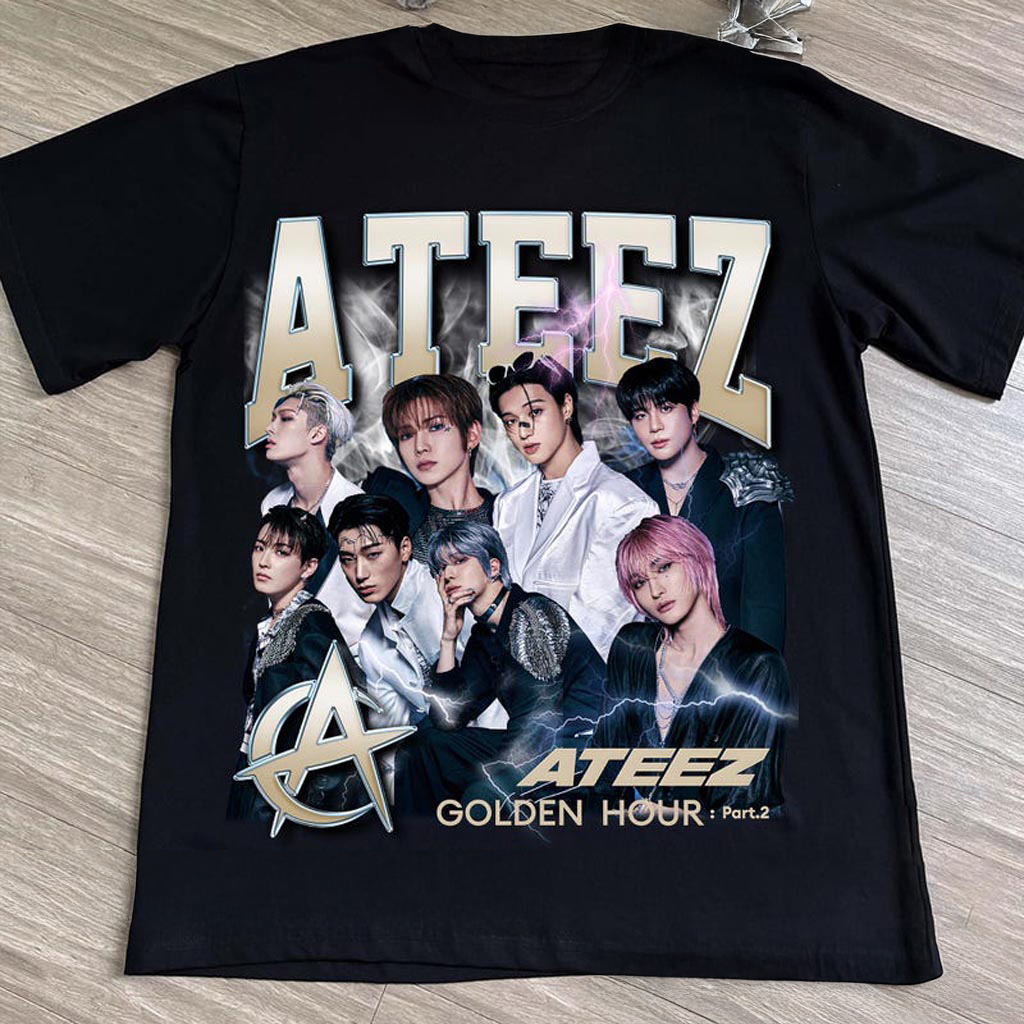 Retro ATEEZ Golden Hour Part 2 Shirt Ateez Ice on My Teeth Ateez Towards The Light- Will To