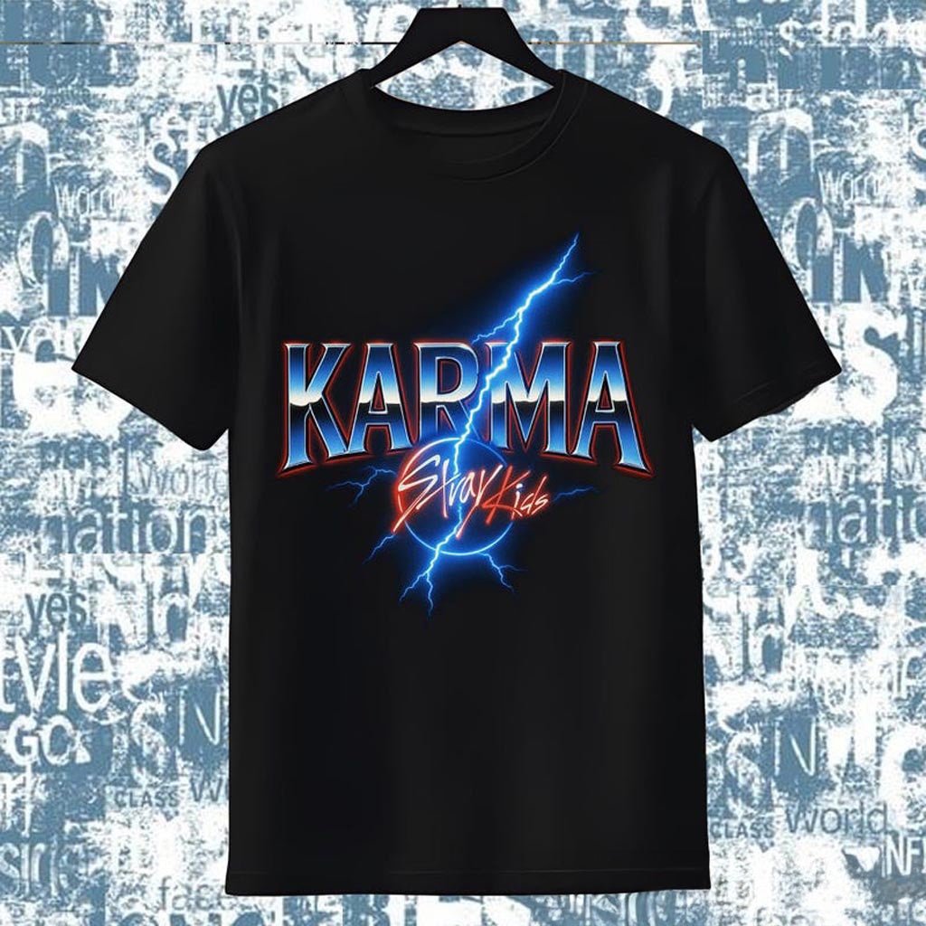 Retro Stray Kids Karma Shirt, SKZ Karma Sweatshirt, Stray Kids Royal Karma Sport Shirt, Stray