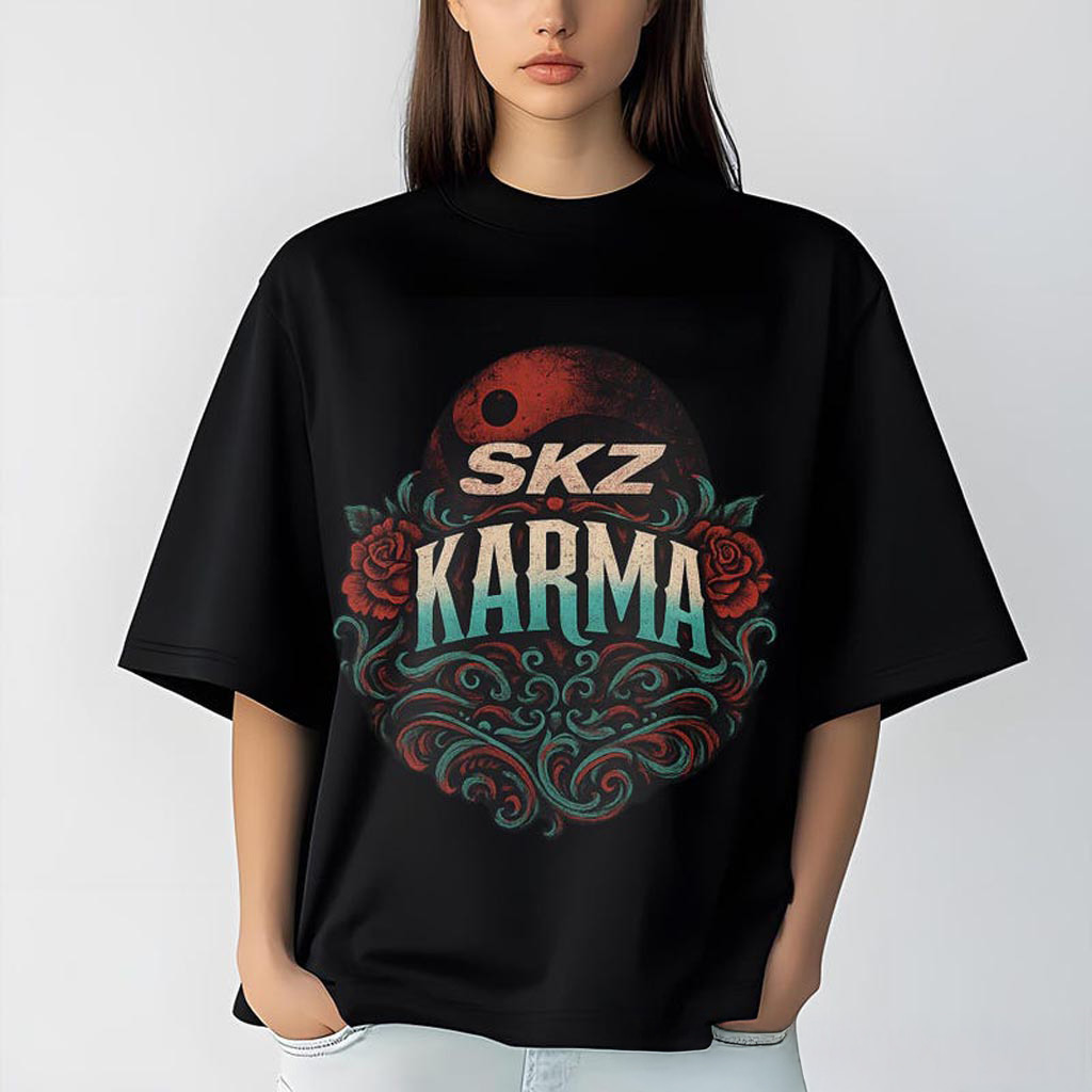 Retro Stray Kids Karma Shirt Tarot SKZ Karma Sweatshirt Stray Kids Karma Sport Shirt Stray