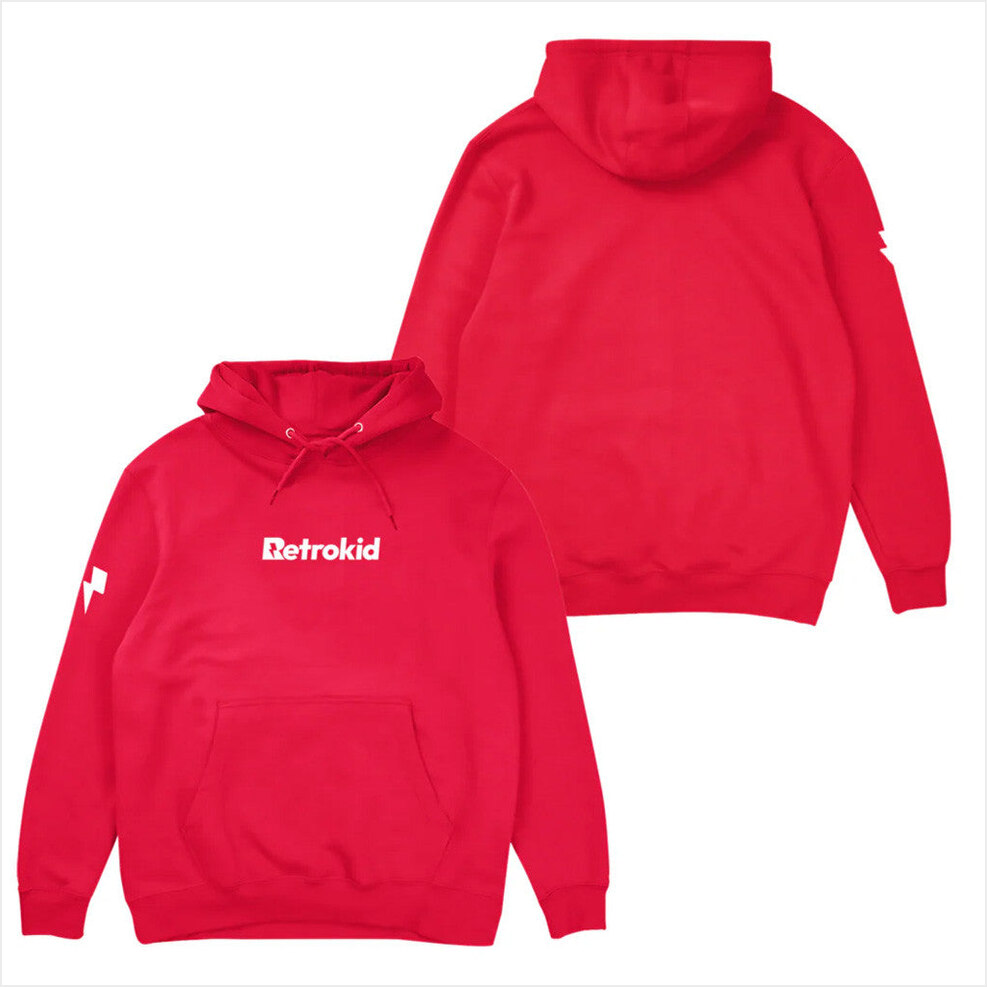 Retrokid Originals Signature Hoodie Retrokid Merch Red Birthday Gifts For BFF