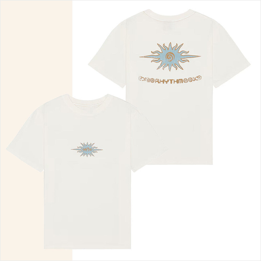 Rhythm Flame Printed Vintage White T-Shirt Sun Diego Merch Best Birthday Gifts For Boyfriend