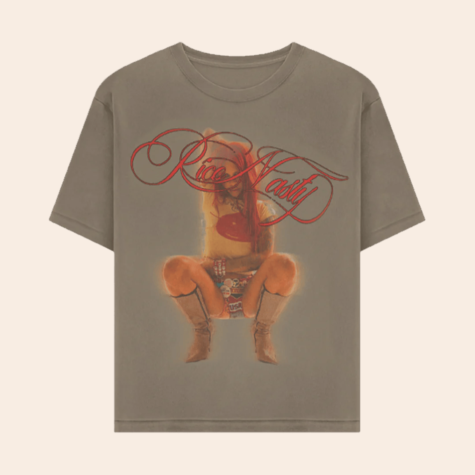 Rico Nasty Brown T-Shirt Rico Nasty Merch Father's Day Birthday Gifts For Rapper Fans