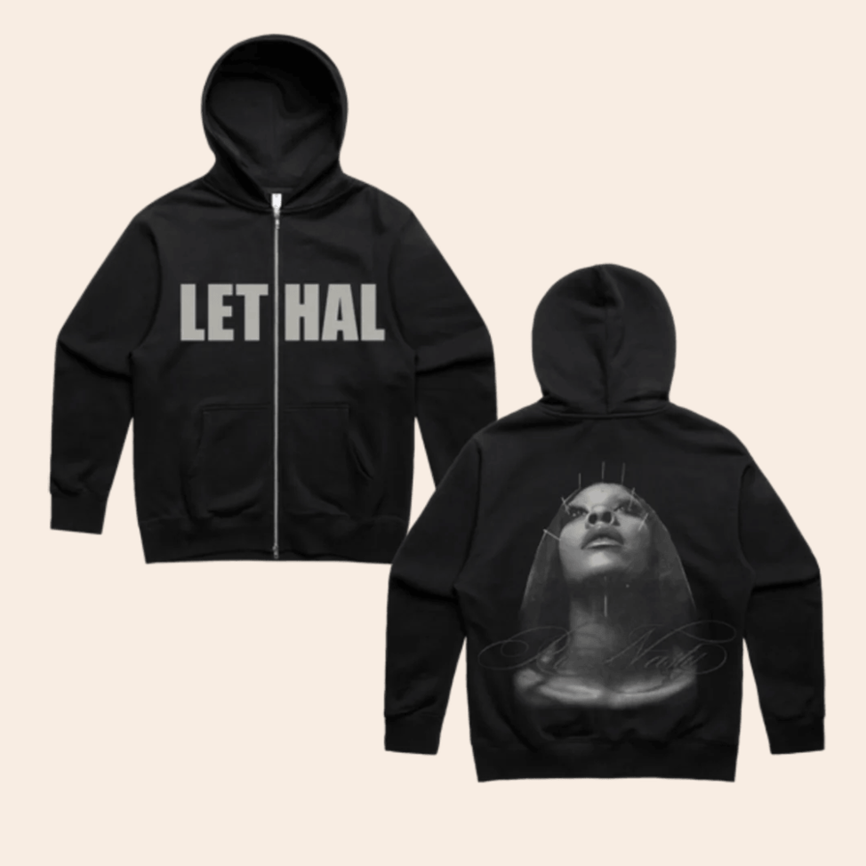 Rico Nasty Lethal Zip Hoodie Rico Nasty Merch Great Father's Day Birthday Gifts For Rapper Fans