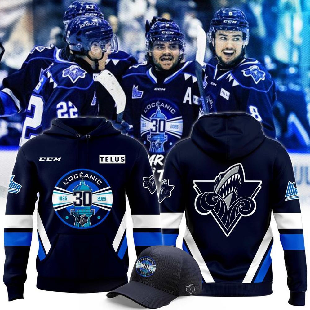 Rimouski Oceanic 30 Years Hoodie Father's Day Gifts For Hockey Fans