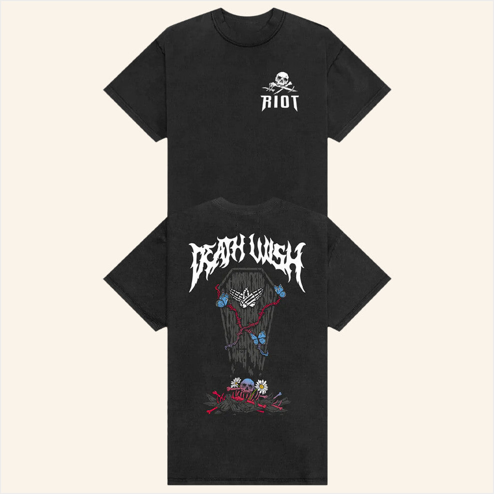 Riot Death Wish Black T-Shirt Kt8 Merch Birthday Gifts For Husband Gifts For Besties
