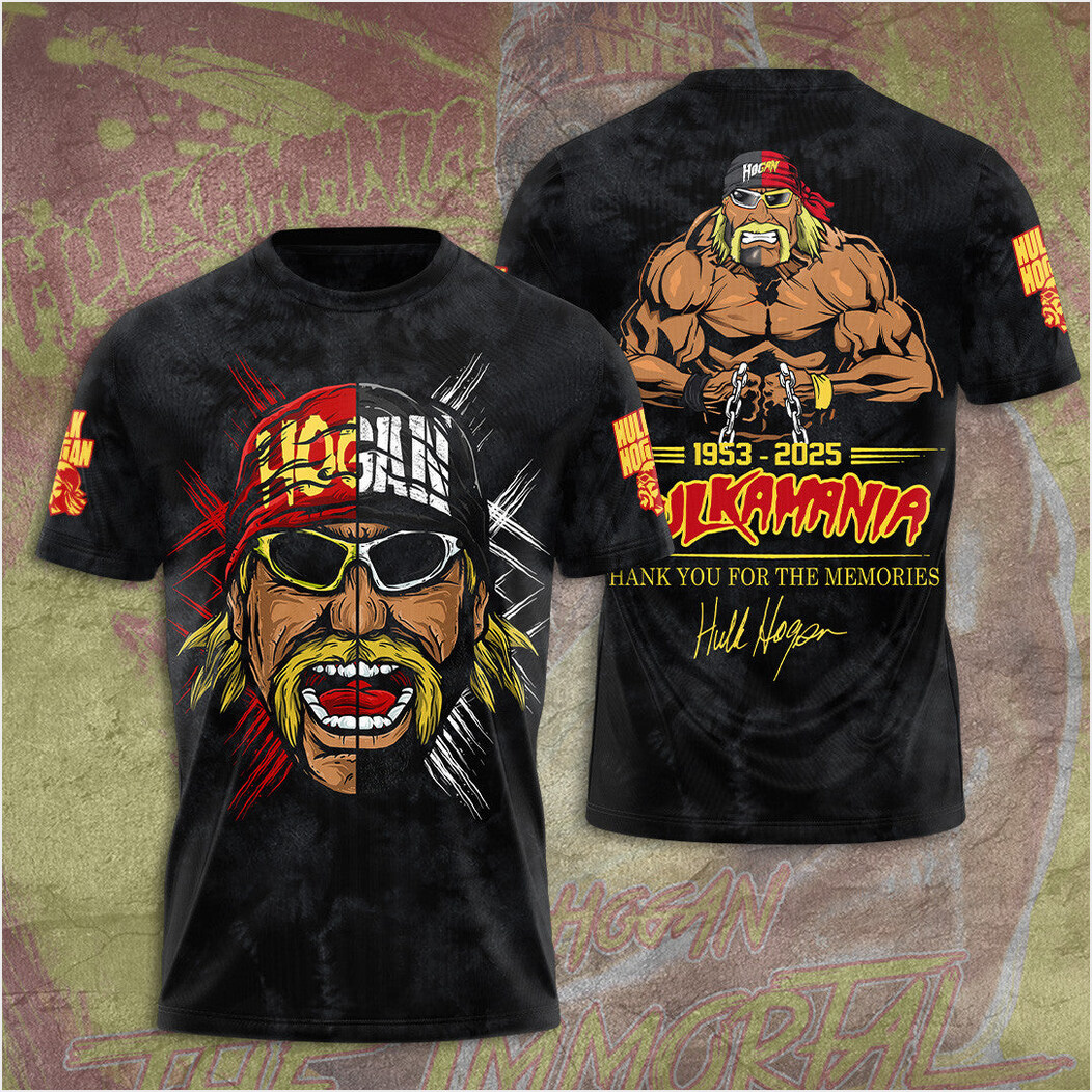 RIP Hulk Hogan T-Shirt Hulkamania Thank You For The Memorial Shirt Fans Merch