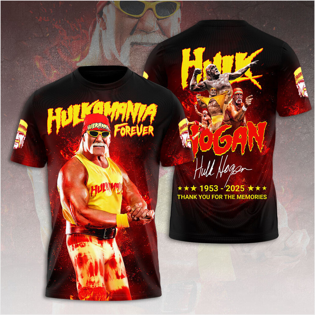 RIP Hulk Hogan T-Shirt Thank You For The Memories Shirt Birthday Gifts For Fans BFF Gifts