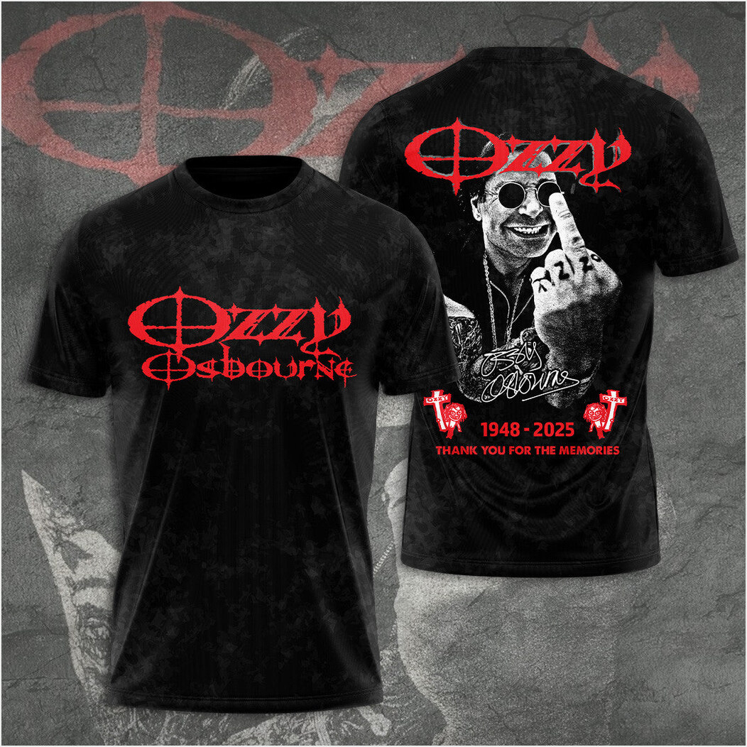 RIP Ozzy Osbourne Shirt Thank You For The Memories Shirt Fans Birthday Gifts BFF Gifts