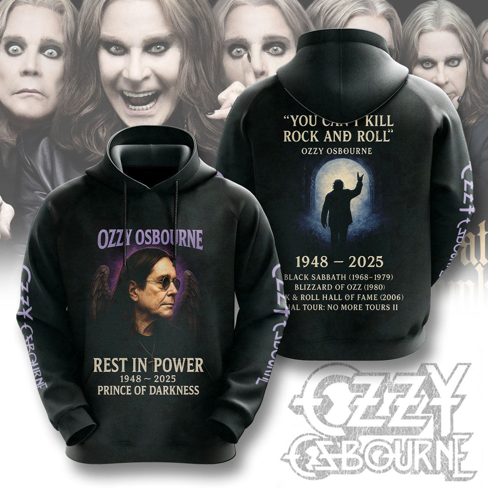 Rip Ozzy Osbourne Thank You For The Memories Hoodie Gifts For Music Fans