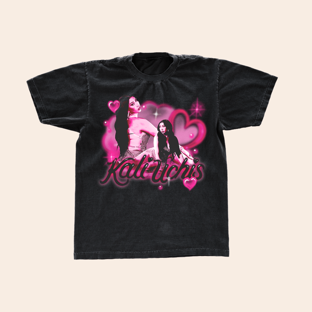 RMIV West Coast Tour Black Airbrush T-Shirt Kali Uchis Merch Father'sDay Present Ideas