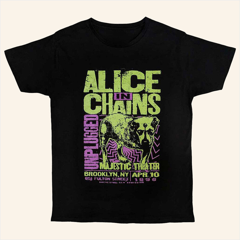 Rock Off Alice In Chains Unplugged Dog T-Shirt Cool Merch Birthday Gift Ideas For Him