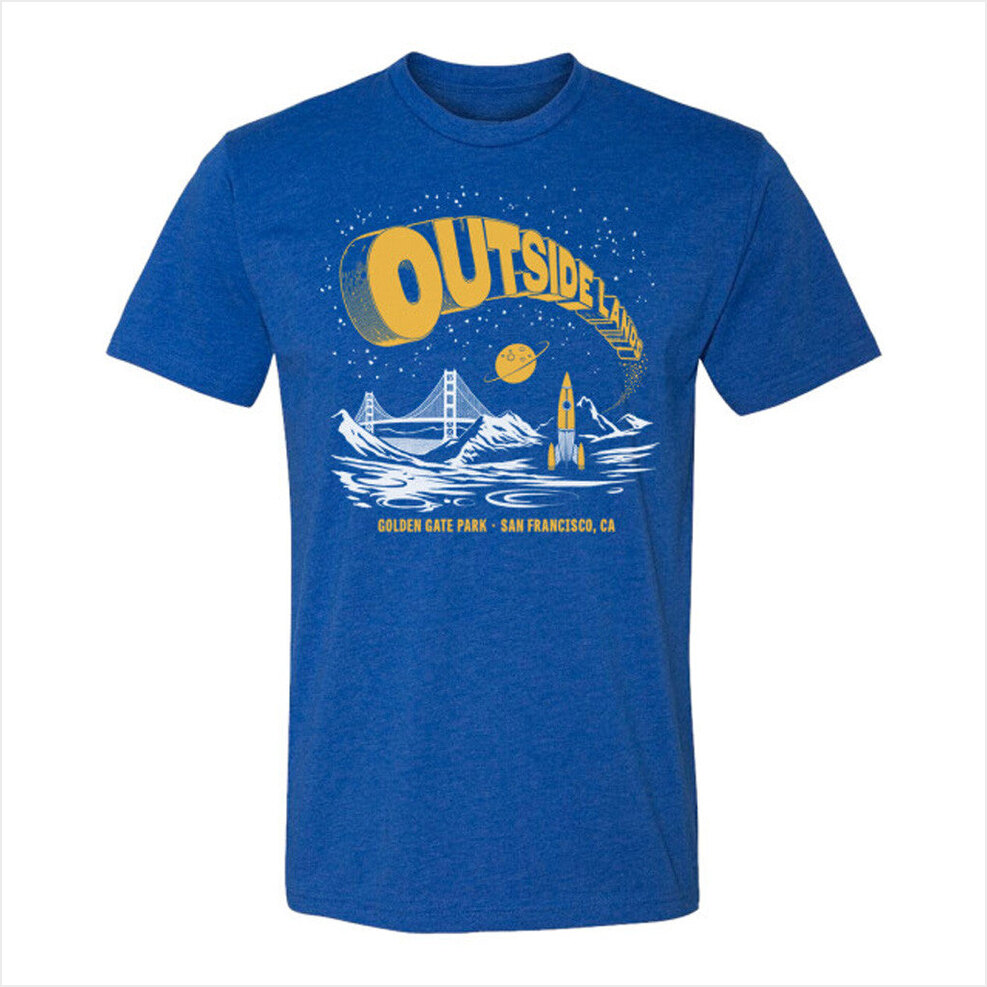 Rocket Ship T-Shirt Outside Lands Merch Birthday Gifts For Father BFF Gifts Christmas Presents