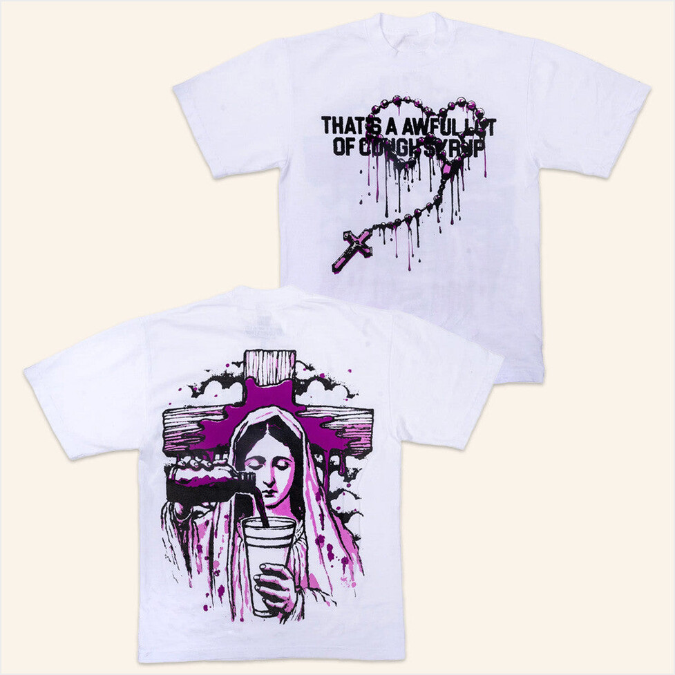 Rosary T-Shirt Cough Syrup Merch Present For Mom BFF Birthday Gifts Ideas Christmas Presents