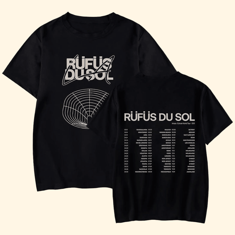 Rufus Du Sol World Tour 2025 T-Shirt Rufus Du Sol Merch Good Fathers Day Birthday Gifts