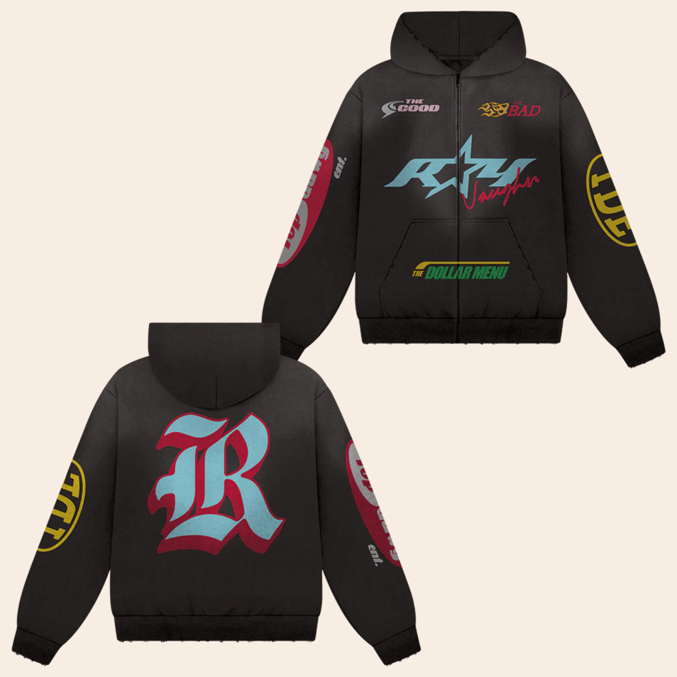 RV Flockers Zip Hoodie TDE Merch Top Dawg Entertainment Merch Fathers Day Presents