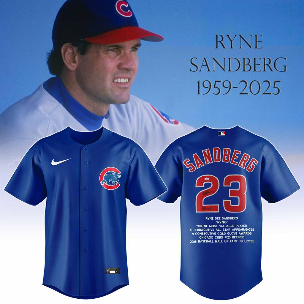 Ryne Sandberg 1959 2025 Legend Chicago Cubs Jersey 1 Kxygt