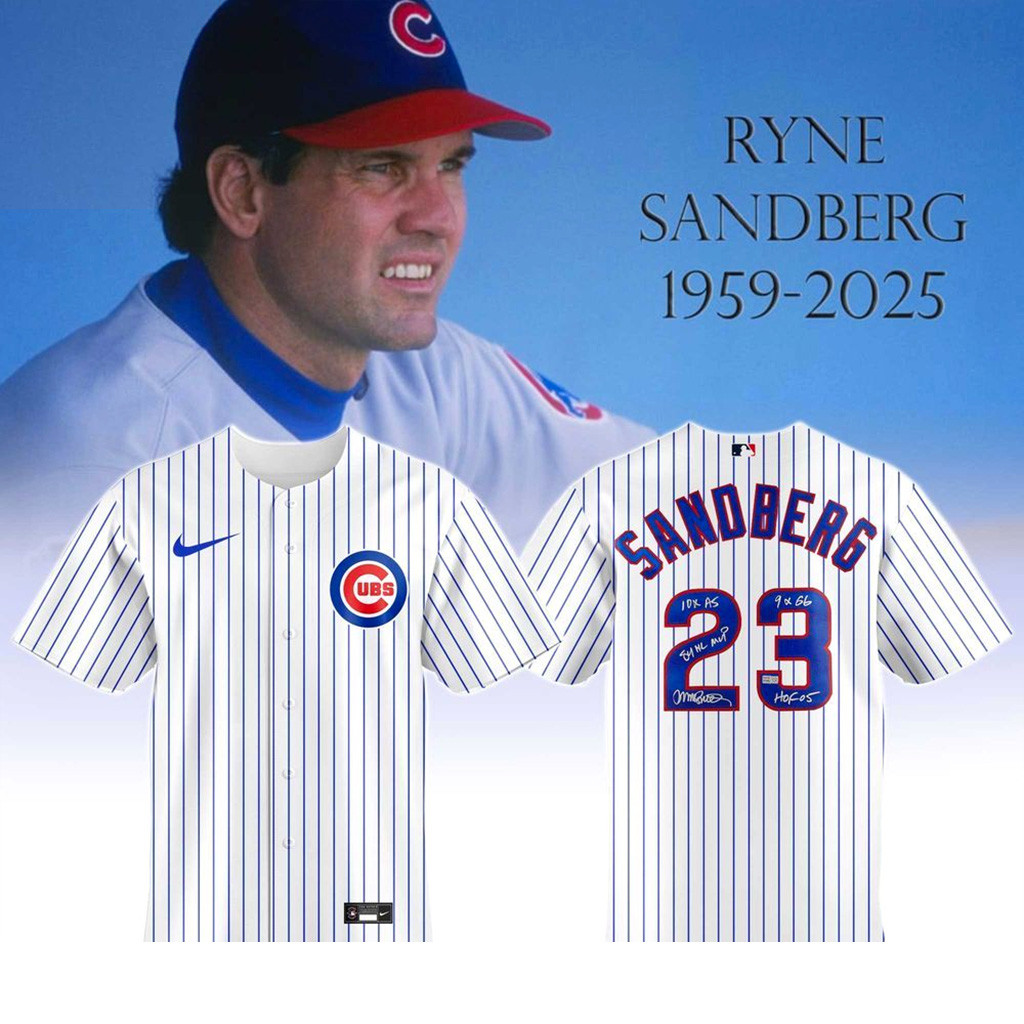 Ryne Sandberg 1959 2025 White Jersey 1