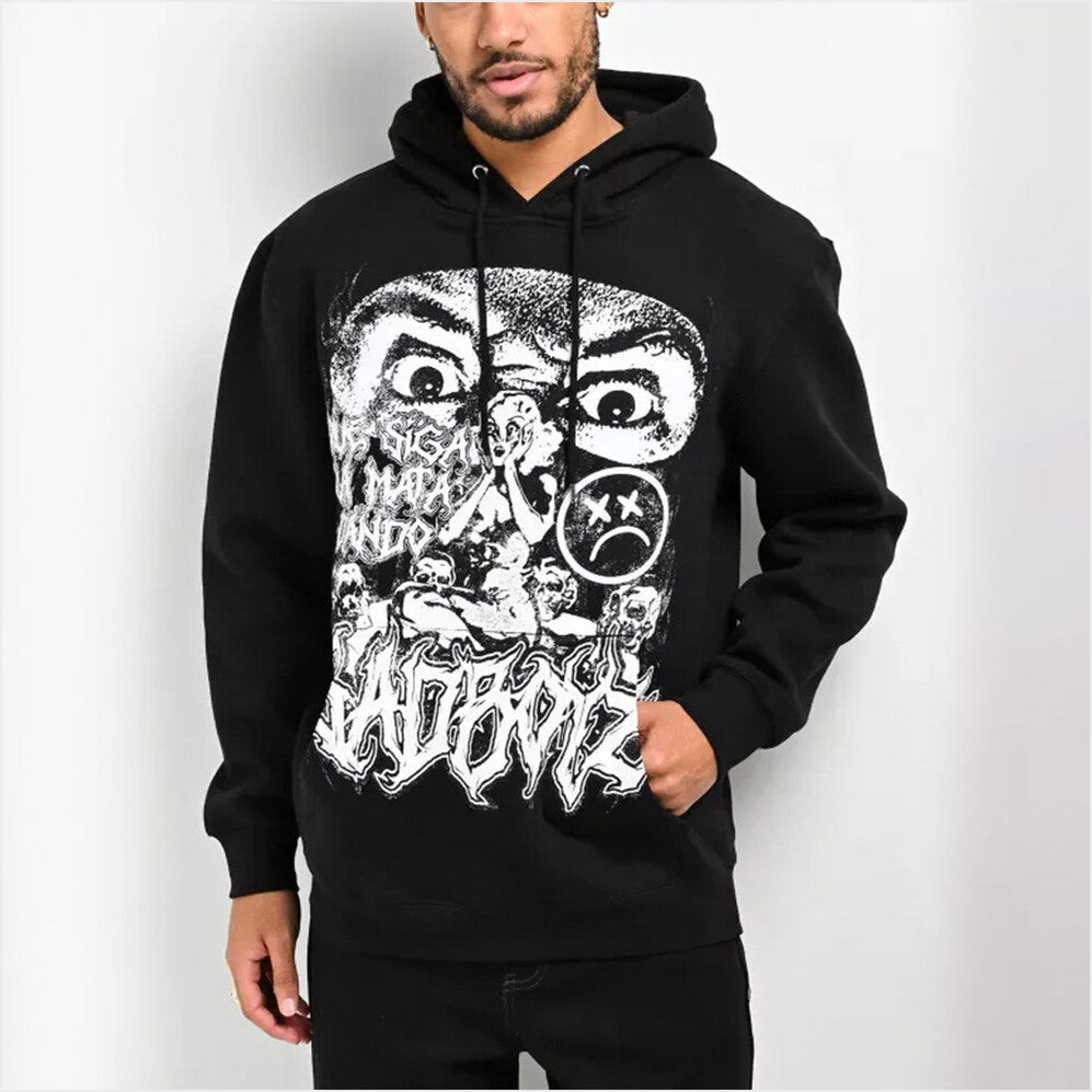 Sad Boyz Eyes Black Hoodie Junior H Sad Boyz Merch Birthday Gifts For Him BFF Gifts Ideas