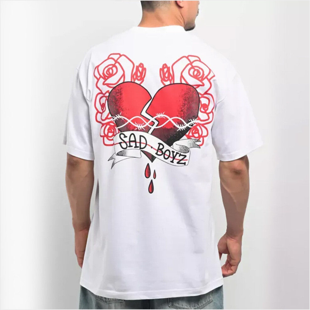 Sad Boyz Heart Breaker White T-Shirt Junior H Sad Boyz Merch Best Friend Birthday Gift Ideas