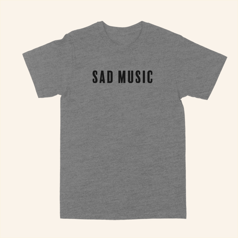 Sad Music Mens T-Shirt Death Cab for Cutie Merch Fans Birthday Gifts Best Friend Gifts