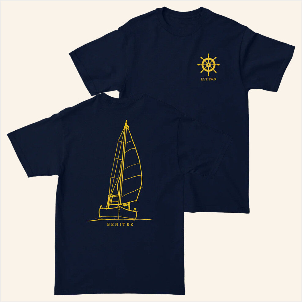 Sailing Navy T-Shirt Baylen Levine Merch Present For Husband Best Friend Birthday Gifts