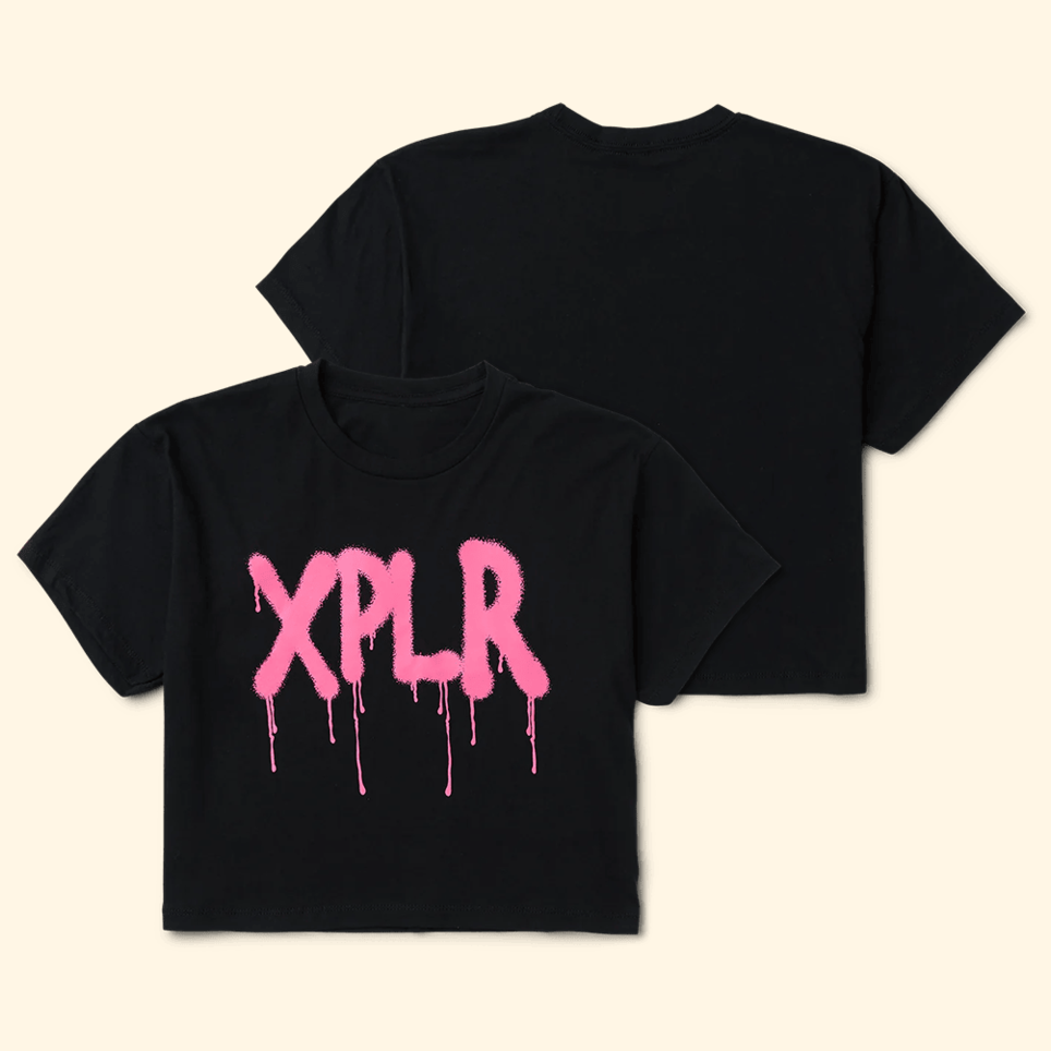 Sam And Colby XPLR Cropped T-Shirt XPLR Merch First Time Mothers Day Gifts For Besties