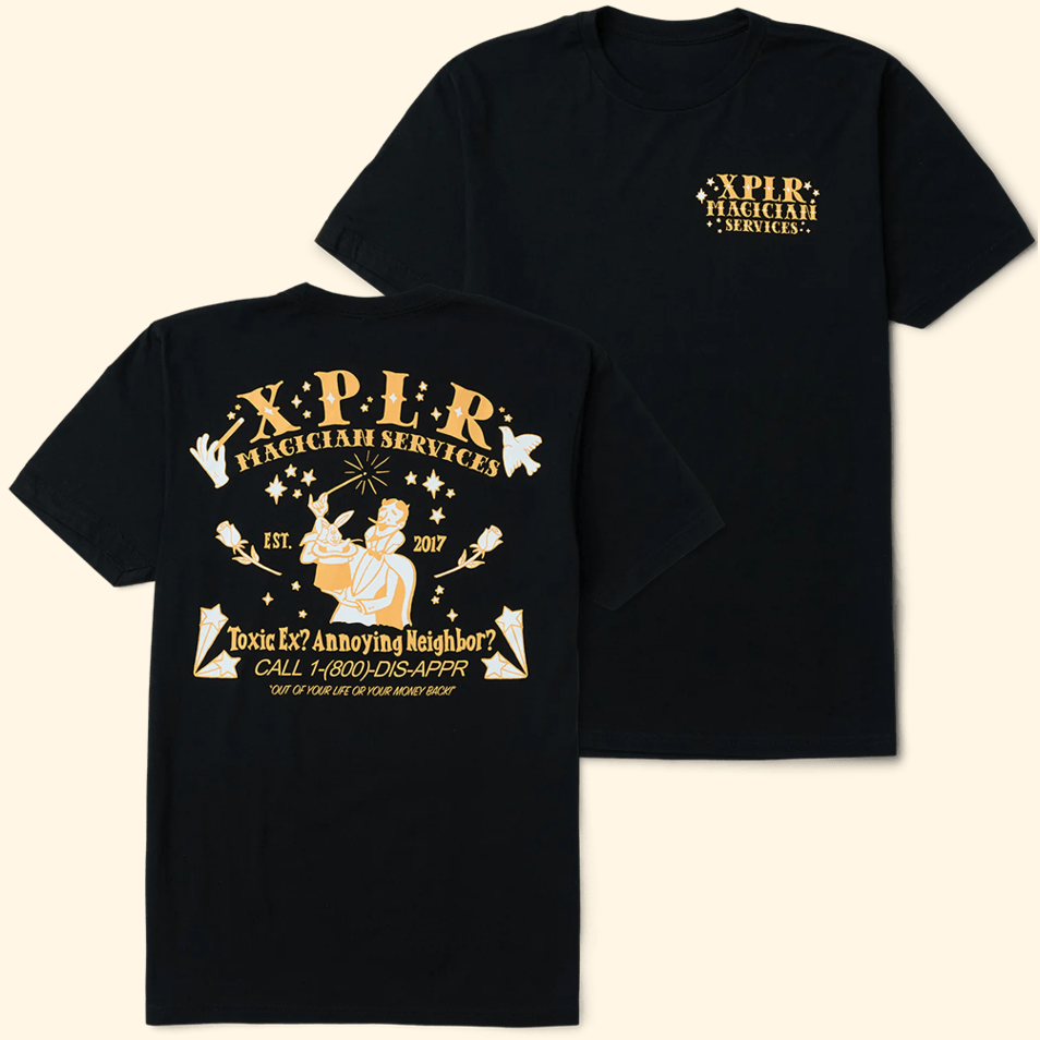Sam And Colby XPLR Magician Services T-Shirt XPLR Merch Father'sDay Present Ideas