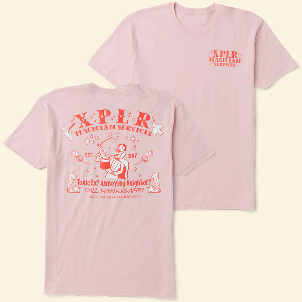 Sam And Colby XPLR Magician Services T-Shirt XPLR Merch Top Father's Day Birthday Gifts