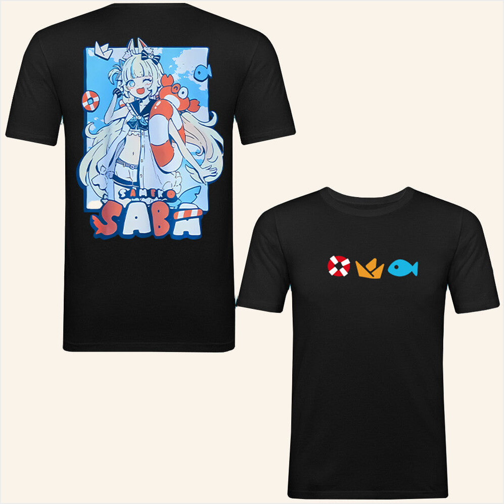 Sameko Saba T-Shirt Omocat X Sameko Saba Merch Gift Ideas For Friends BFF Birthday Gifts