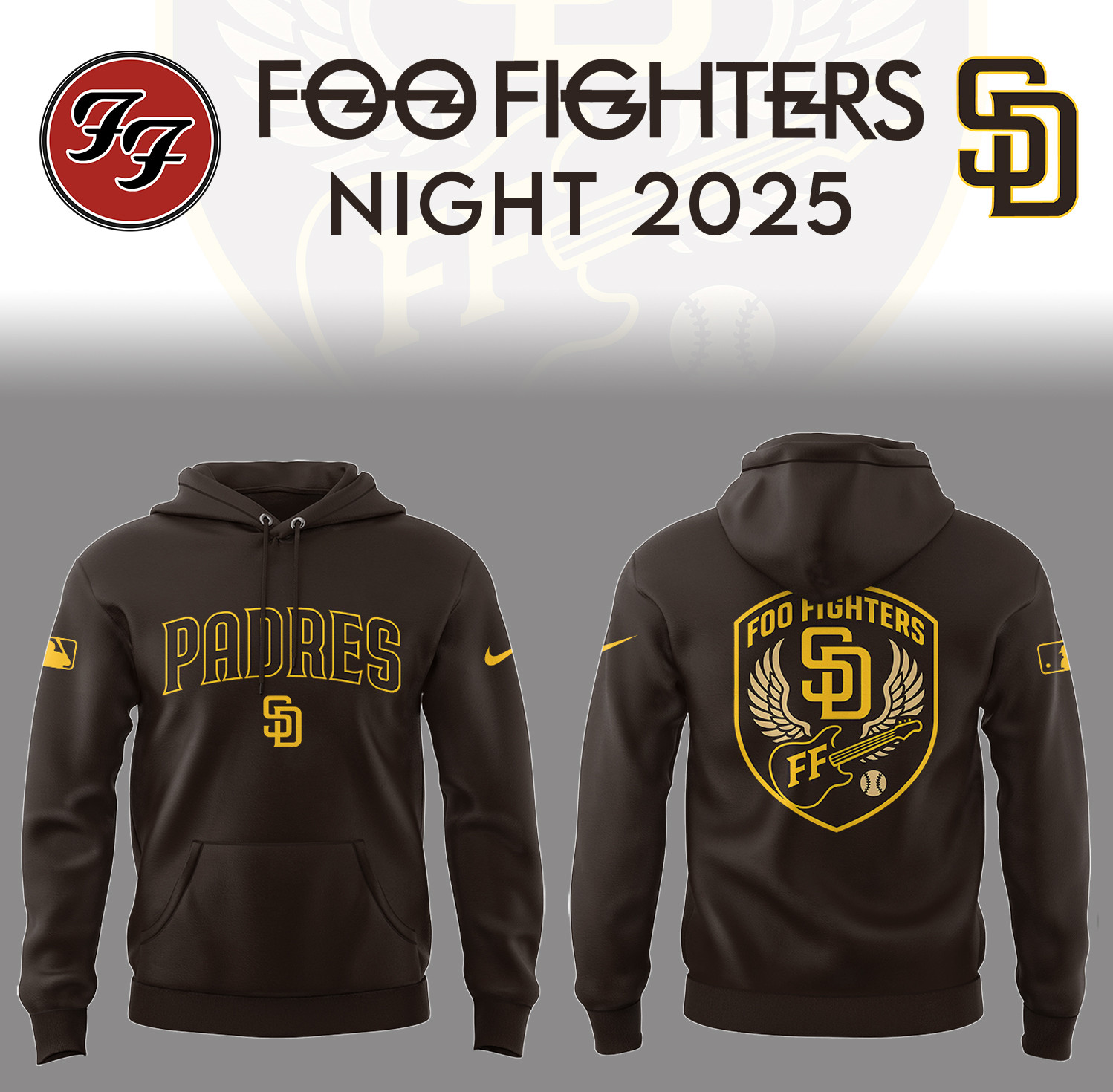 San Diego Baseball Foo Fighter Night Nau Hoodie Best Gifts Merch For Foo Fighter Lovers