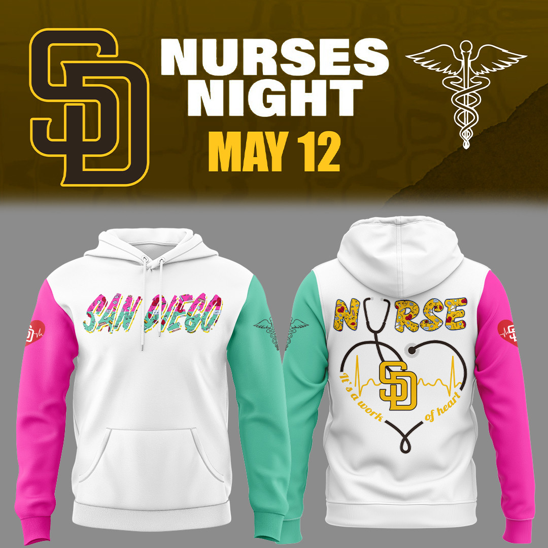 San Diego Baseball Nurses Night Cc Hoodie Baseball Lover Gift For Sport Lovers