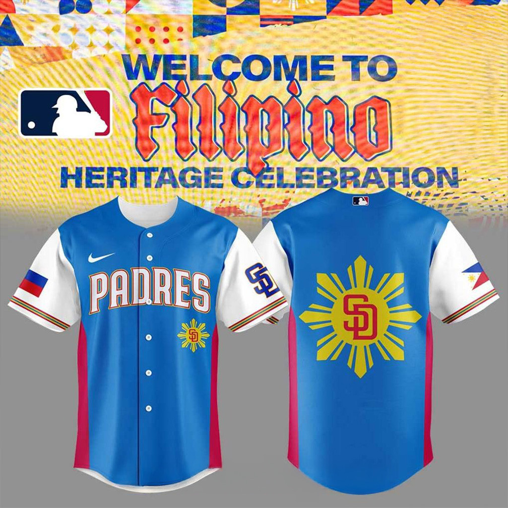 San Diego Padres Celebrating Filipino Heritage Night Baseball Jersey Padres Merch