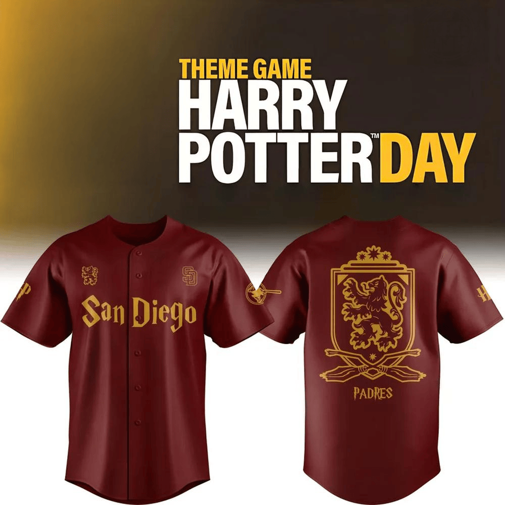 San Diego Padres Harry Potter Night Baseball Jersey San Diego Padres Merch Best Gifts For Dad