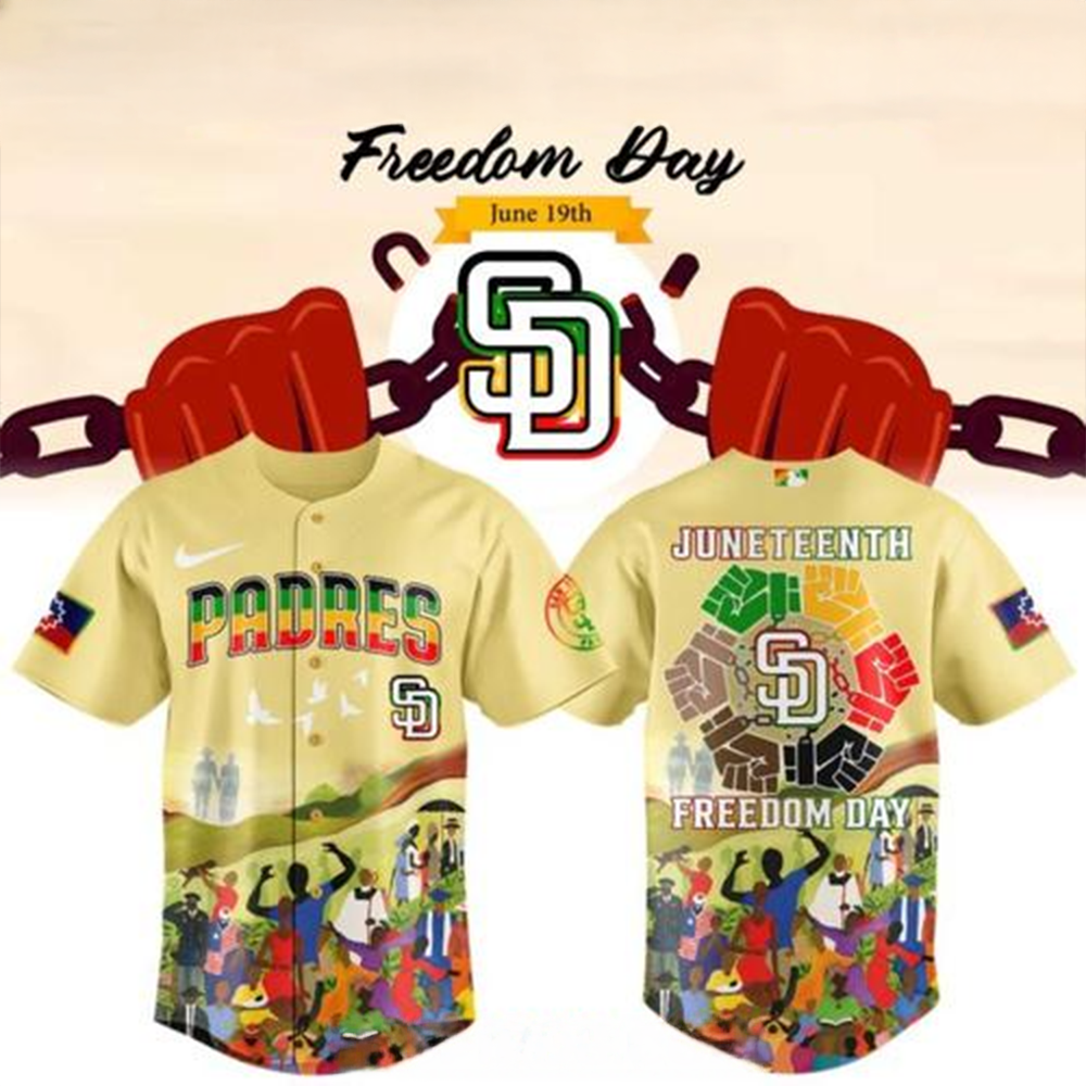 San Diego Padres Juneteenth Freedom Day 2025 Baseball Jersey San Diego Padres Merch