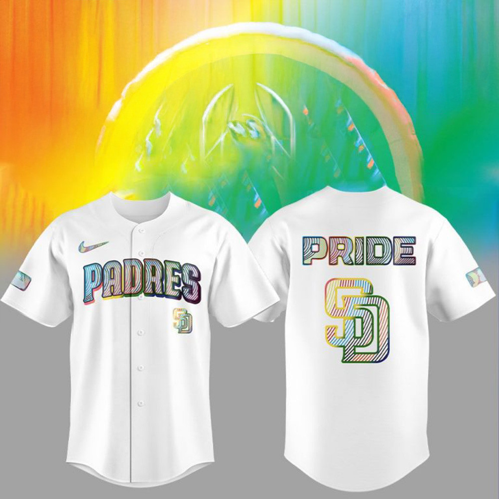 San Diego Padres LGBTQ Pride Night 2025 Jersey San Diego Padres Merch Best Gifts For Dad
