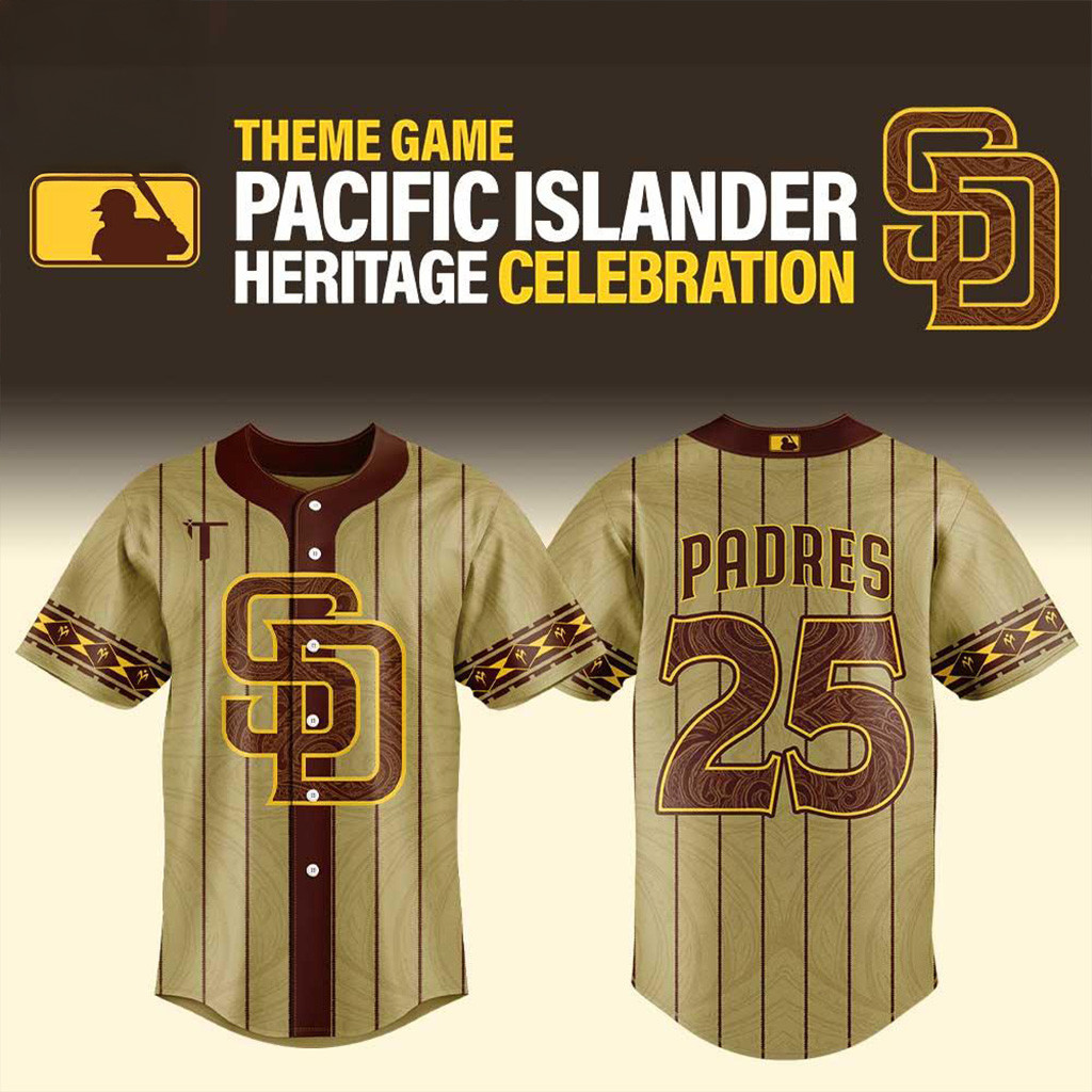 San Diego Padres Pacific Islander Heritage Baseball Jersey Padres Merch Gifts For Father