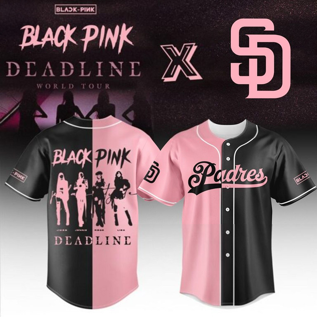San Diego Padres X Blackpink Deadline World Tour 2025 Baseball Jersey San Diego Padres Merch