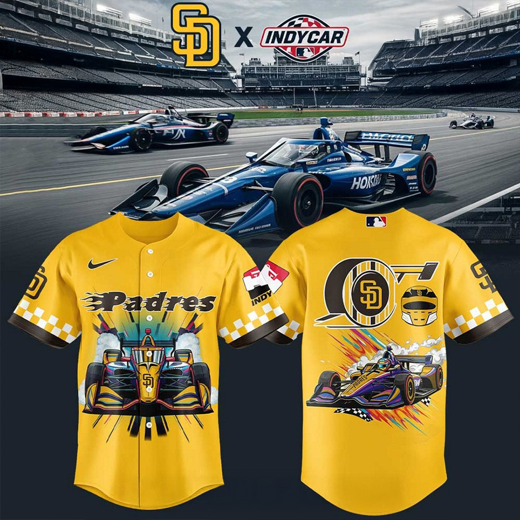 San Diego Padres X F1 Indycar Baseball Jersey Padres Merch Gifts For Fans