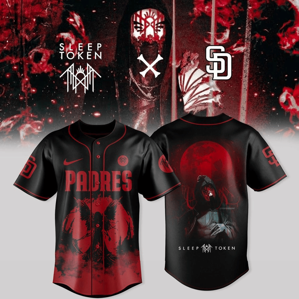 San Diego Padres X Sleep Token Even In Arcadia Tour Merch Baseball Jersey Padres Merch